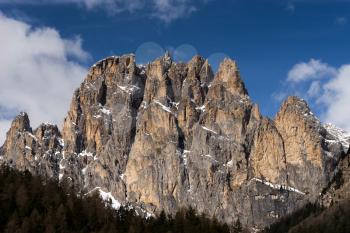 Mountains in the Valley di Fassa near Pozza di Fassa Trentino Italy