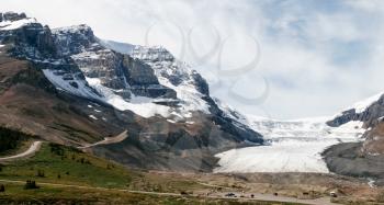 Athabasca Glacier in Jasper National Park Alberta