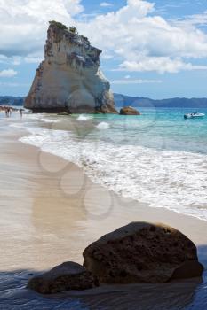 Cathedral Cove Beach near Hahei in New Zealand