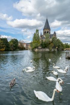 View of Temple Neuf in Metz Lorraine Moselle France