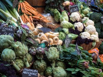 Vegetables for Sale in Borough Market