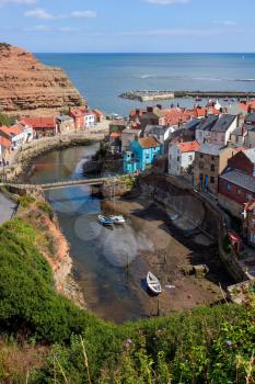 High Angle View of Staithes