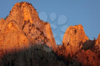 Sunrise in the Zion Mountains