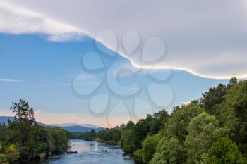 Unusual Cloud Formation over the River Spey