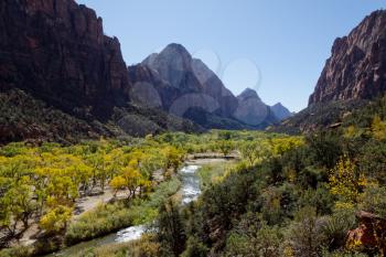 Virgin River Valley in Zion National Park