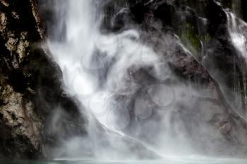 Waterfall at Milford Sound