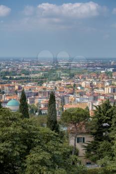 BERGAMO, LOMBARDY/ITALY - JUNE 26 : View from Citta Alta in Bergamo on June 26, 2017