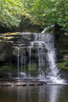 View of Cauldron Force at West Burton in The Yorkshire Dales National Park