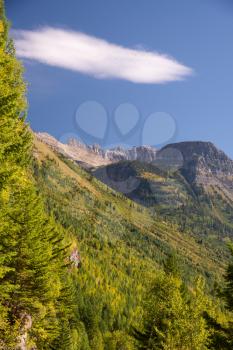 Scenic view of Glacier National Park