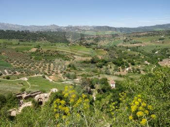 RONDA, ANDALUCIA/SPAIN - MAY 8 : View of the countryside from Ronda Spain on May 8, 2014