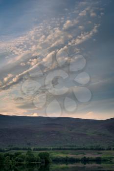 Clouds over Loch Alvie