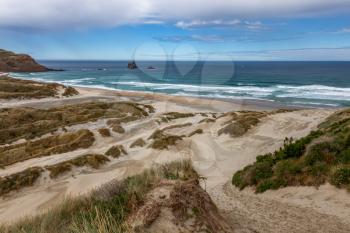 Bay of Flying Sand on the Otagao Peninsula Southen New Zealand