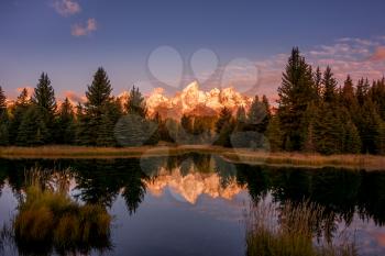 Schwabachers Landing area on the Snake River in Wyoming