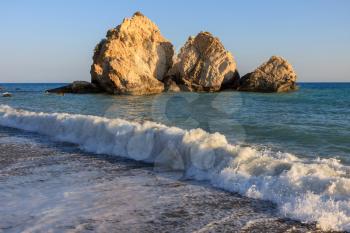 Large rocks off the coast of Cyprus