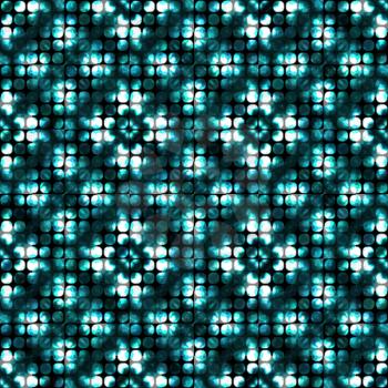Abstract background with bright blue circles texture.