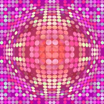 Abstract colorful distorted dotted, circular texture background.