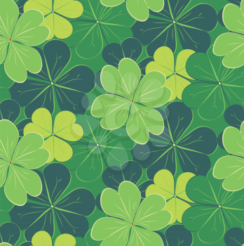 Abstract background with clover or shamrock leaves design for St. Patrick's day.