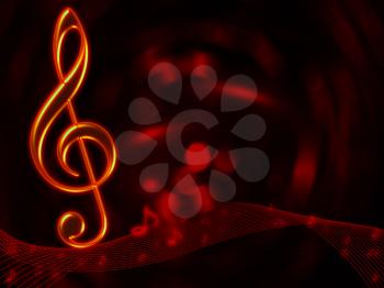 Musical notes abstract background for art design
