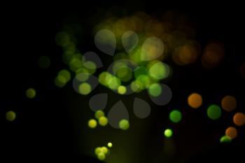 Defocused background with colorful bokeh lights effect.