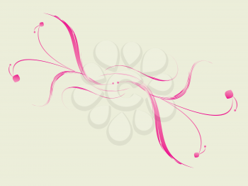 Illustration of abstract grunge pink floral background.