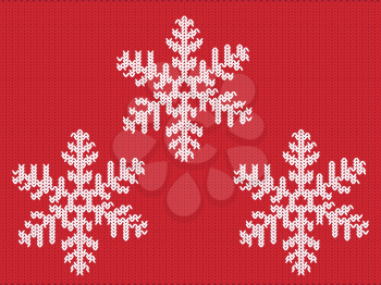 Sweater design pattern with decorative snowflake.