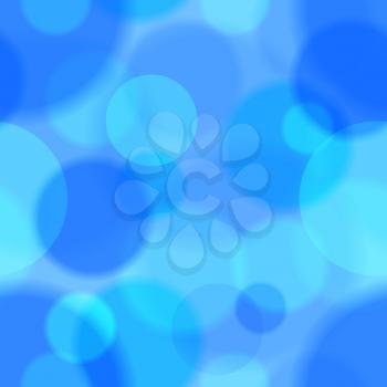 Deep blue bokeh abstract square seamless pattern