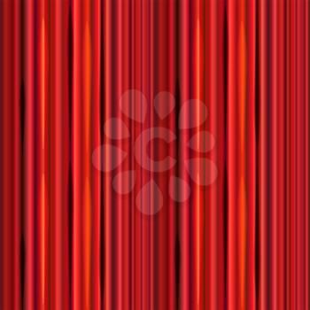 Bright red curtain, retro theater seamless pattern