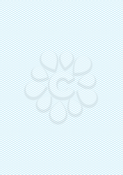 Cyan color isometric grid on white, a4 size vertical background