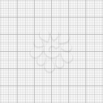 Gray graph grid on white, seamless pattern