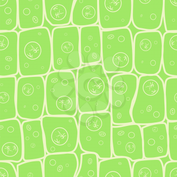 Macro photo of plant cells structure, eco seamless pattern