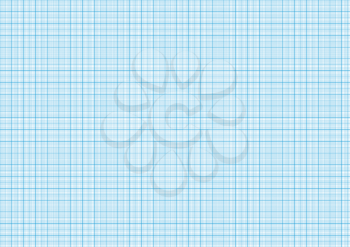 One millimeter graph paper cyan color on white, a4 size horizontal sheet