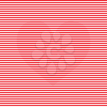 Red and white stripes, optical illusion in heart shape