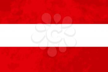 True proportions Austria flag with grunge texture