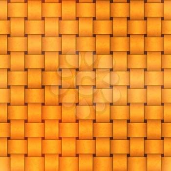 Bright yellow sennit seamless pattern on dark