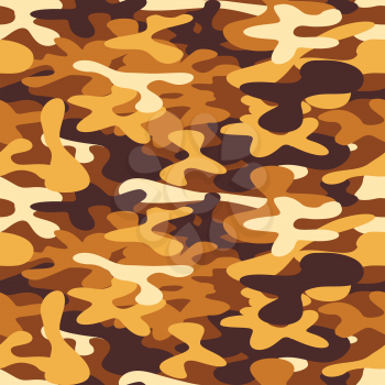 Military camouflage for disguise in the desert, seamless pattern