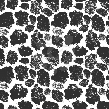 Black and white giraffe skin, seamless pattern