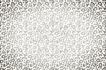 White leopard skin with black spots, wide detailed background