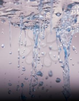 Water drops fake raining effect