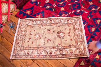 Old hand made carpet and rugs of  traditional types