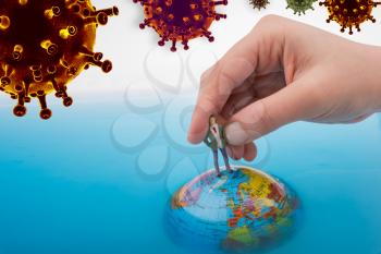 Stop COVID-19 Corona virus global outbreak pandemic disease