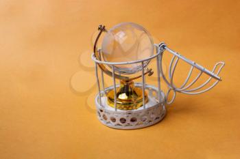 Globe in cage as global quarantine during the COVID-19 Concept