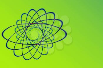 Atom Icon. Science sign. A Atomic symbol. Nuclear Electrons and protons