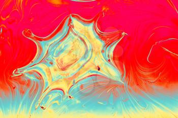 Grunge abstract paint patterns on colorful background