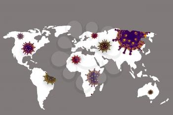COVID-19 coronavirus epidemic infection global pandemic risk alert poster