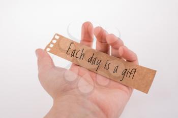 Motivational quotes wording  Each dayis a gifts