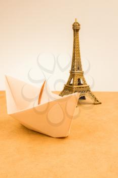 Set of the little model Eiffel Towers