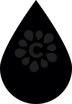 Drop icon  icon black color vector illustration isolated