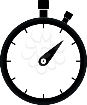 Stopwatch icon  icon black color vector illustration isolated