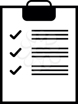 Black tablet with notes and marks best result icon black color vector illustration isolated