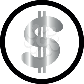Dollar in the circle it is color icon . Simple style .